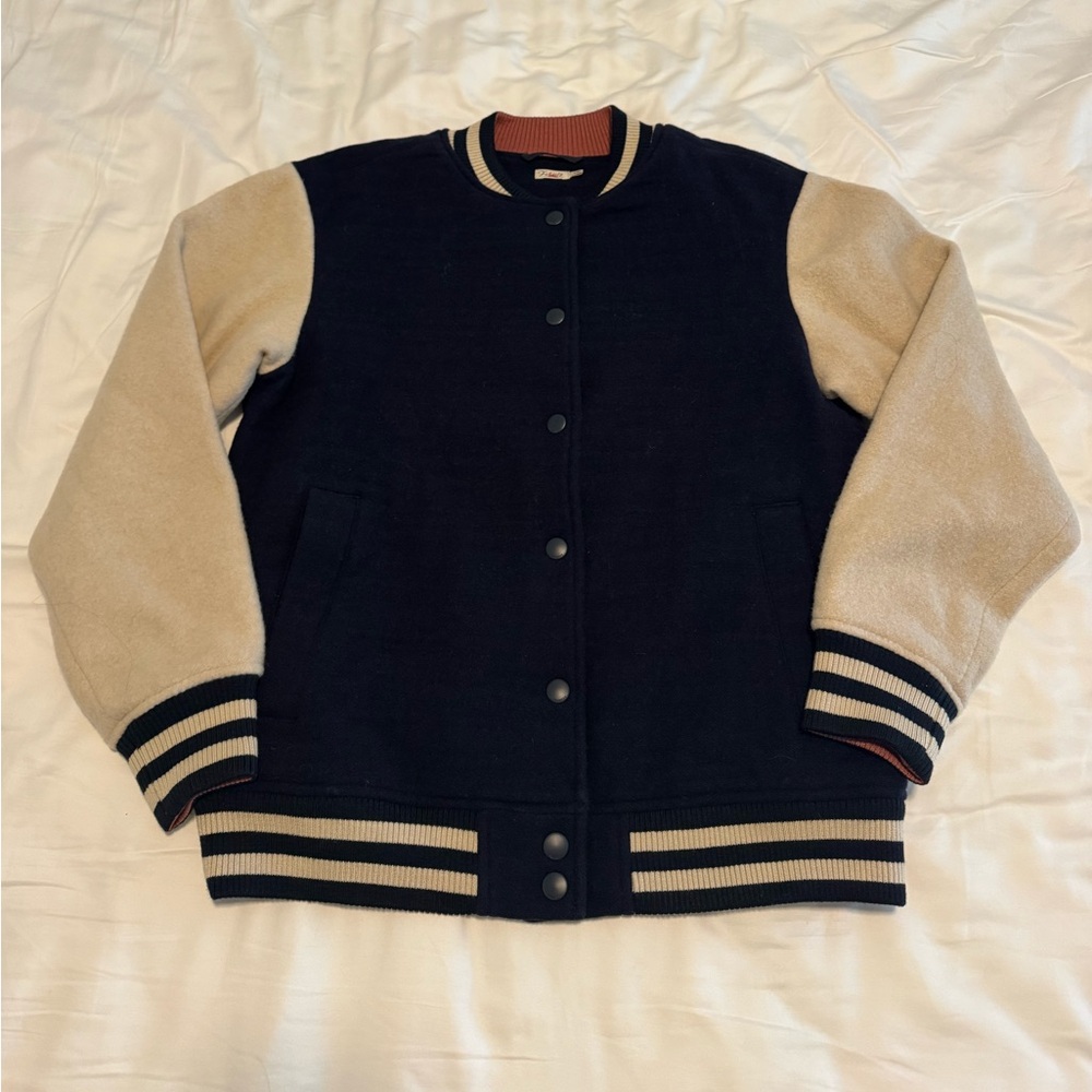 Faherty varsity jacket.